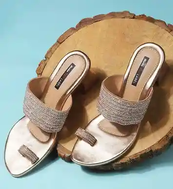 Bata Women Embellished Block Heel Sandals